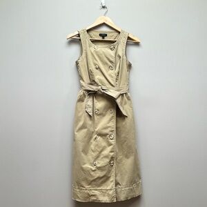 J. Crew Khaki Pinafore Dress